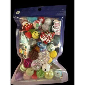 Lot Of 55+ Beads, Focals, & Spacers For Beadable Pens